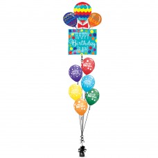 HBD Present & Balloons