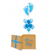 Blue Baby Feet Surprise Box