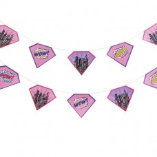 Pink Girl Paper Bunting