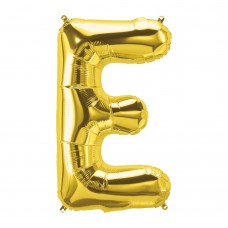 Large Shape Letter E Gold