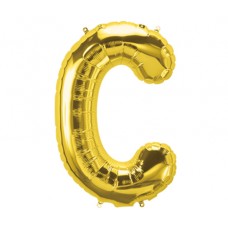 Large Shape Letter C Gold