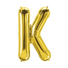 Large Shape Letter K Gold