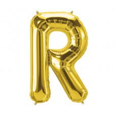 Large Shape Letter R Gold