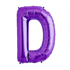 Large Shape Letter D Purple