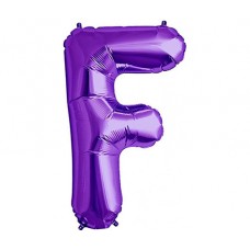 Large Shape Letter F Purple