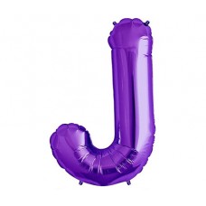Large Shape Letter J Purple