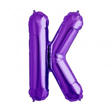 Large Shape Letter K Purple