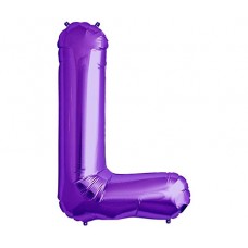 Large Shape Letter L Purple 