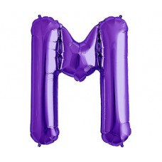 Large Shape Letter M Purple 