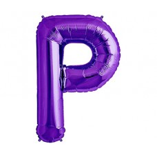 Large Shape Letter P Purple