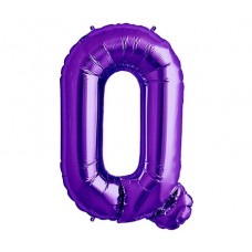 Large Shape Letter Q Purple