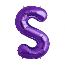 Large Shape Letter S Purple