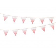We Heart Pink Fabric Bunting