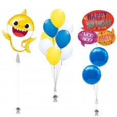 Yellow Baby Shark Balloons