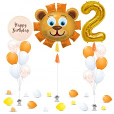 Lion Balloons with Gift