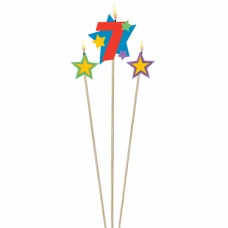 Number 7 Decor Pick Candle