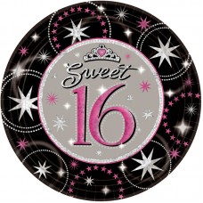 Sweet 16 Sparkle Plates