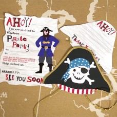 Ahoy There Pirate Invitations
