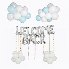 Welcome back balloons with tassels
