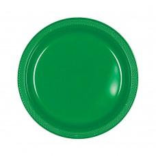 Forest Green Large Plastic Plates