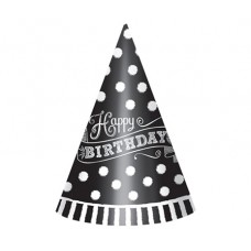 Black and White Cone Hat