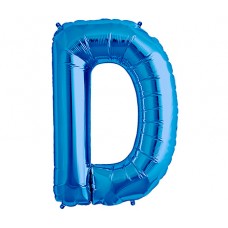 Large Shape Letter D Blue