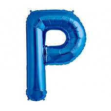 Large Shape Letter P Blue