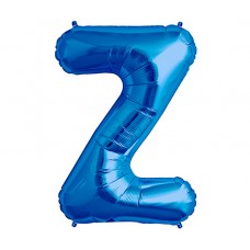 Large Shape Letter Z Blue