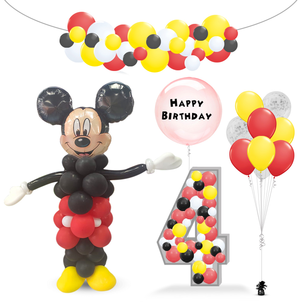 Mickey stand with Gift
